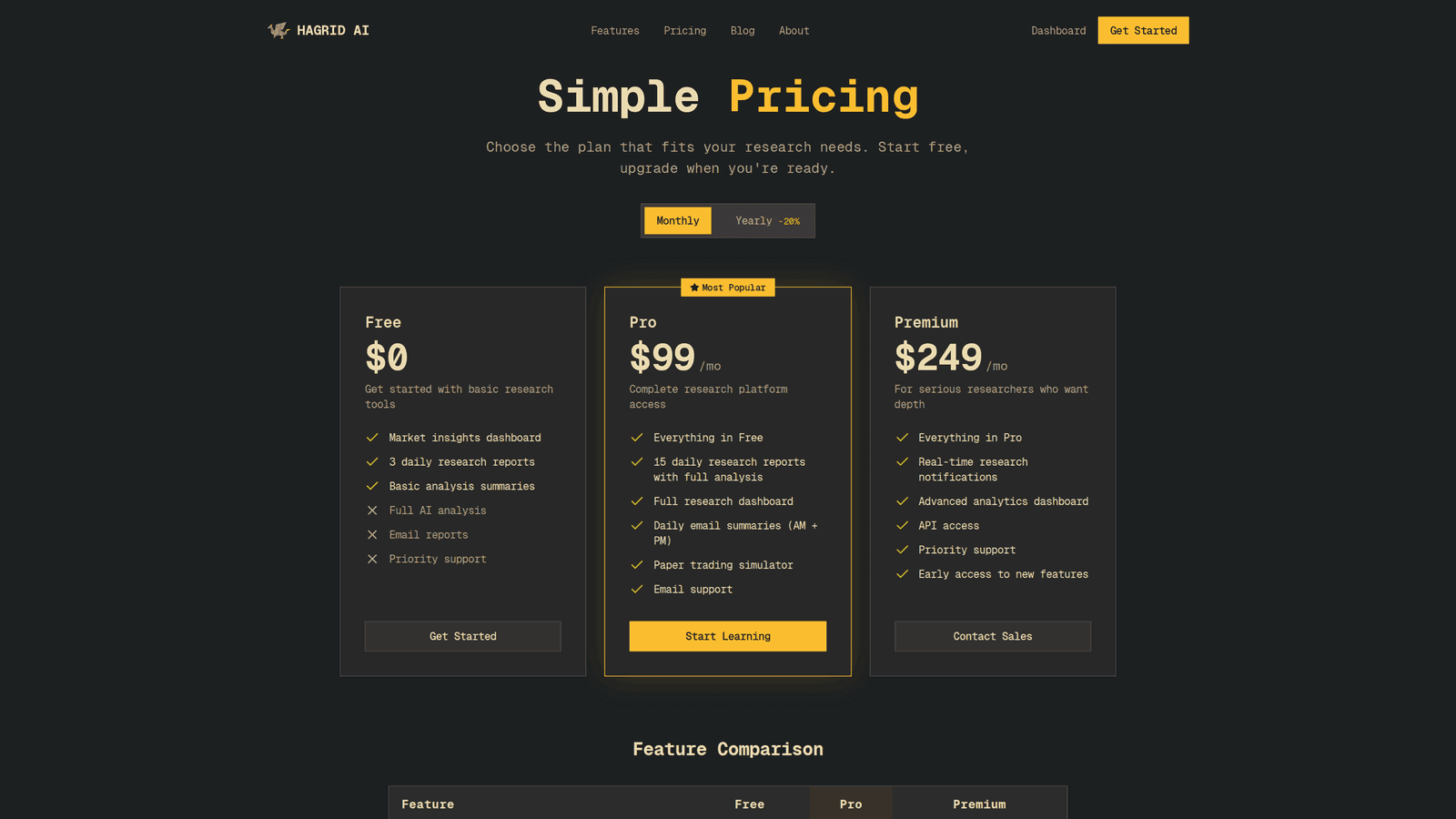 Hagrid AI — Pricing
