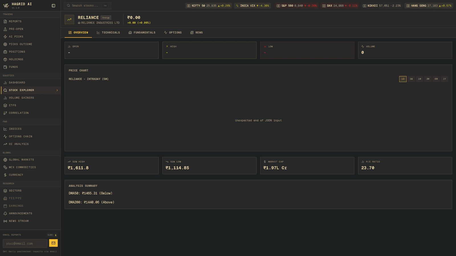 Hagrid AI — Stock Screener